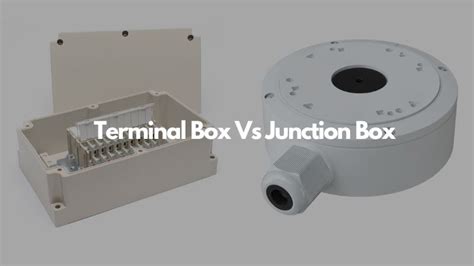 terminal box vs junction